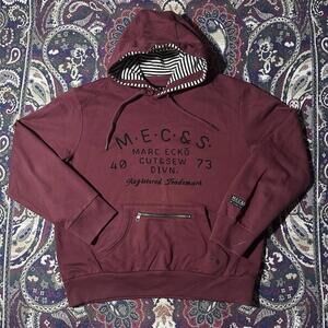 Marc Ecko Hoodie XL Army Green Camo Metal Scissors Cut and Sew Full Zip Jacket